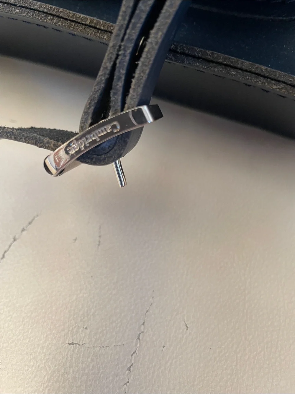 🇬🇧 The Cambridge Satchel Company-Black Leather and Calf Skin Messenger Bag
